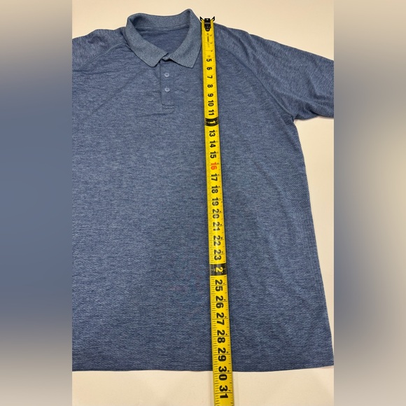 Lululemon Men’s Size XXL Golf Tennis Vent Tech Polo Short Sleeve Navy Blue Shirt - Picture 10 of 10